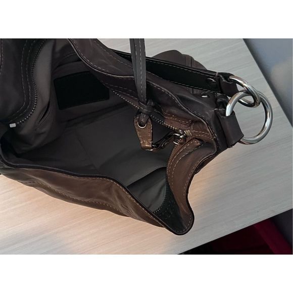 Coach Leather Hobo Shoulder Bag/Purse #L0920-F14707, Brown - Picture 13 of 15